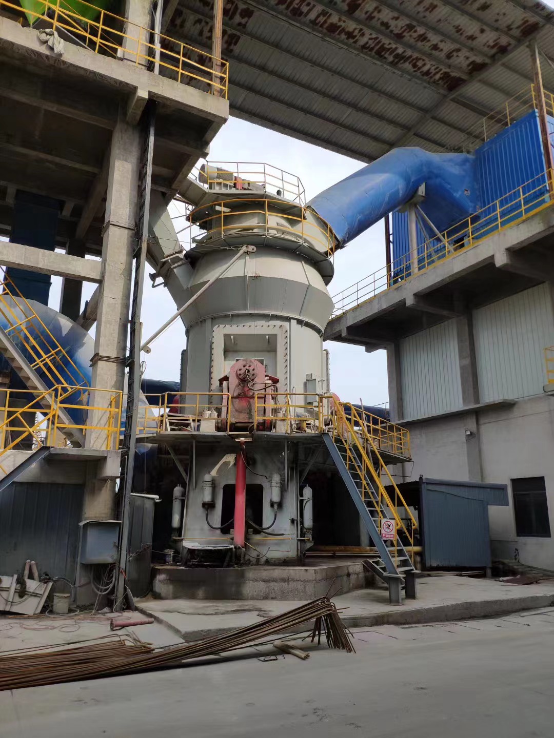 浙江湖州高強新材料四條礦粉生產(chǎn)線機電及鋼結構項目